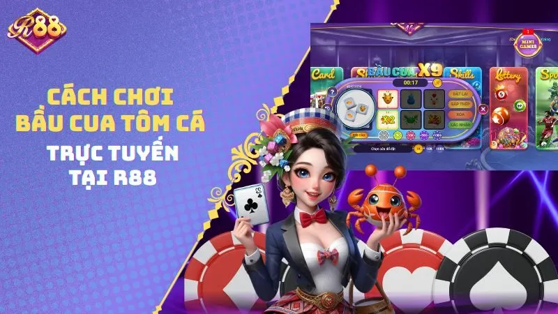 Cách chơi bầu cua tôm cá trực tuyến tại R88